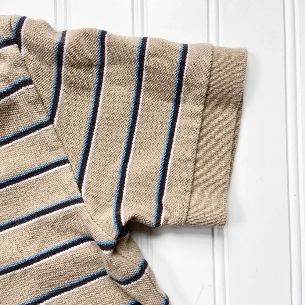 •The Children’s Place• tan striped polo